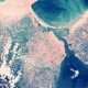 宇宙から見た地球（NASA提供）