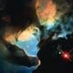 ジャイアントツイスターと干潟星雲（NASA提供）