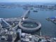 東京湾とレインボーブリッジ