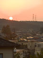 住宅街夕景