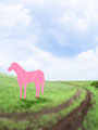 草原にいる馬のイメージ