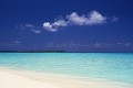 モルジブの青い海