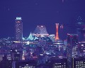 市章山からの神戸市街夕景