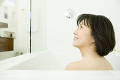 風呂に入る日本人女性