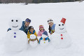 雪だるまとファミリー