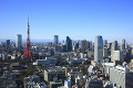 東京タワーと六本木の街並み