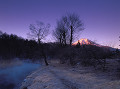 忍野村と富士山