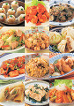 中華料理の集合イメージ・コラージュ