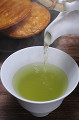 緑茶と煎餅