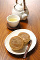 今川焼きと日本茶
