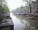 アムステルダムの運河とハウスボート