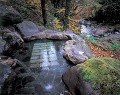 二峡温泉の露天風呂（福島県）