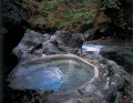 二峡温泉の露天風呂（福島県）