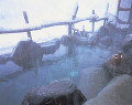 清津峡温泉の露天風呂（新潟県）