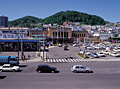 小樽駅と天狗山