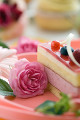 ラズベリーのケーキ