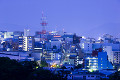 福岡市街の街並　夕景