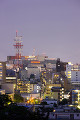 福岡市街の街並　夕景