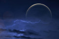 月と雷