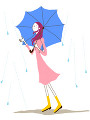 雨降りと傘