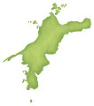 愛媛県の地図