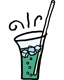 夏 ソーダ水