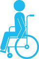 車椅子に乗る人のピクトグラム