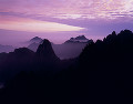 黄山　清涼台の朝景