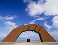 望郷の岬公園 四島のかけ橋と青空