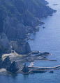 仏ヶ浦の岸壁