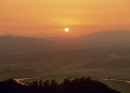 奥州市街夕景