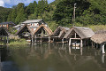 三方湖畔の舟小屋