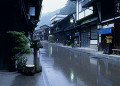 雨の奈良井宿