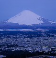 長尾峠から御殿場市街と富士山の眺望