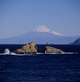 牛着岩と富士山