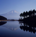 田貫湖と富士山