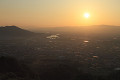最初が峰から紀の川市街の夕景