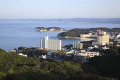 白浜温泉街の町並み