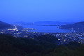 天橋立と町並みの夜景