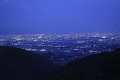 嵐山高雄パークウェイから京都市街の夜景