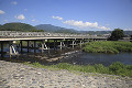 嵐山  渡月橋と青空