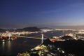 火の山公園から関門海峡の夜景