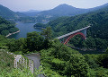龍姫湖と瀧山峡大橋