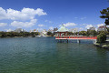 大濠公園の池と浮見堂