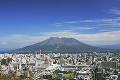 桜島と鹿児島市街