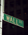 ニューヨーク 標識 ウォールストリート 金融 交通