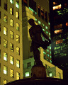 ニューヨーク 夜景 シルエット 彫刻 人