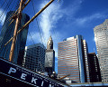ニューヨーク 青空 帆船 港 高層ビル