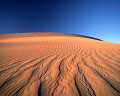 北米 アメリカの砂漠 デスバレー ネバダ州 砂山 風紋 地平線