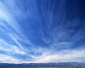 北米 アメリカの砂漠 遠景 雲